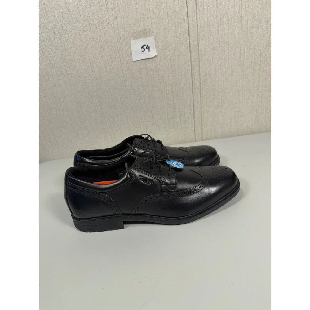Rockport Mens Essential Details Waterproof Wingtip Oxford Black V73842 Size 12 M